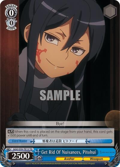 Image for Get Rid Of Nuisances, Pitohui (Gun Gale Online) (GGO/S59-TE13 TD) - Weiss Schwarz