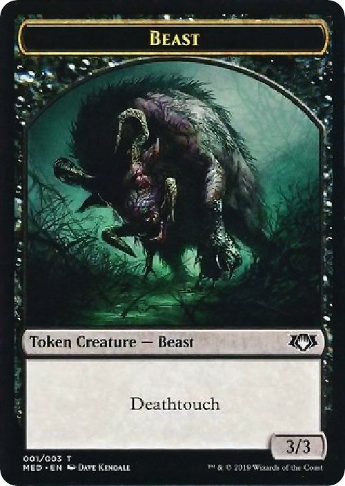 Image for Beast Token (Mythic Edition: War of the Spark) (1) - Magic: The Gathering