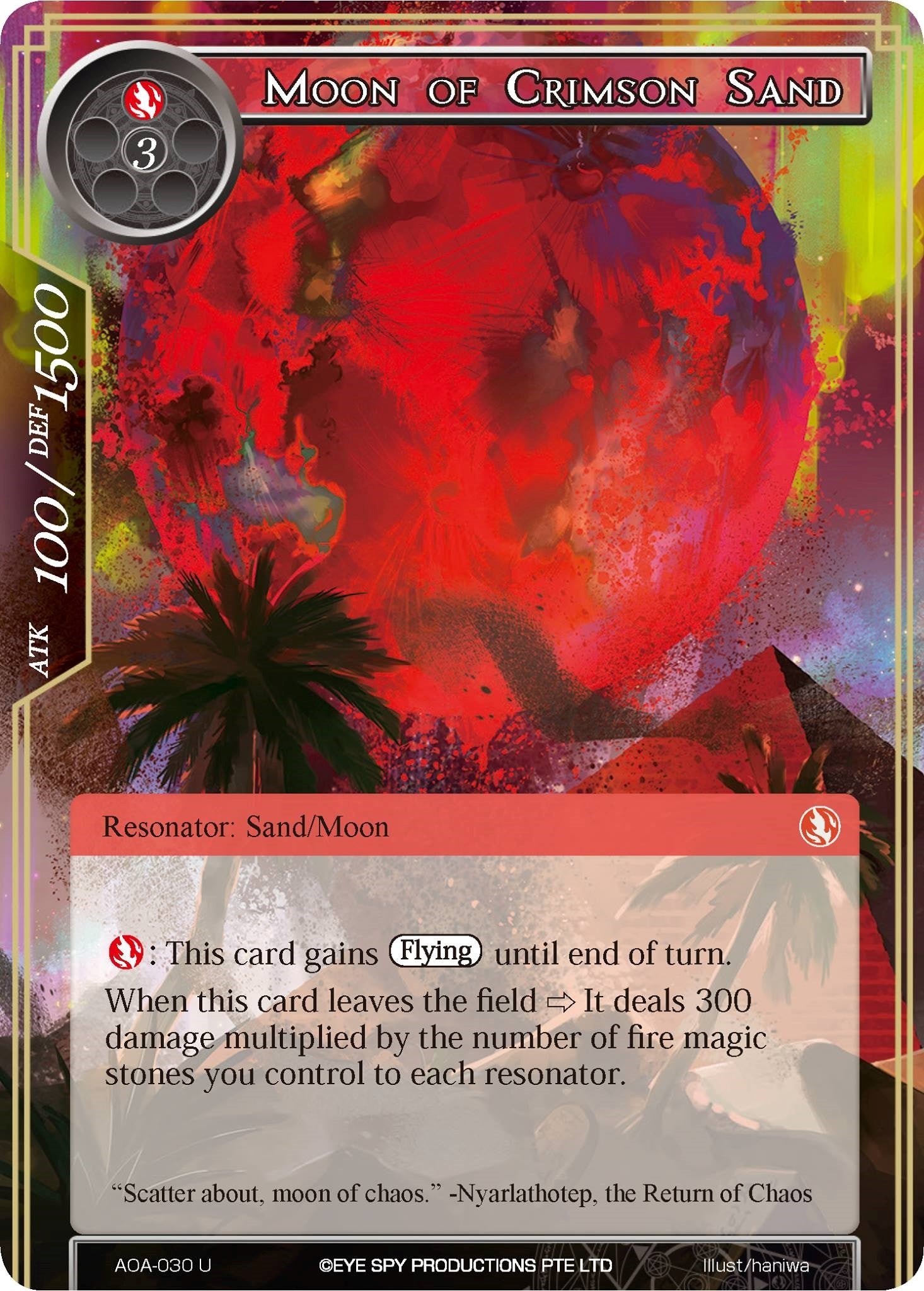 Image for Moon of Crimson Sand (Awakening of the Ancients) (AOA-030) - Force of Will