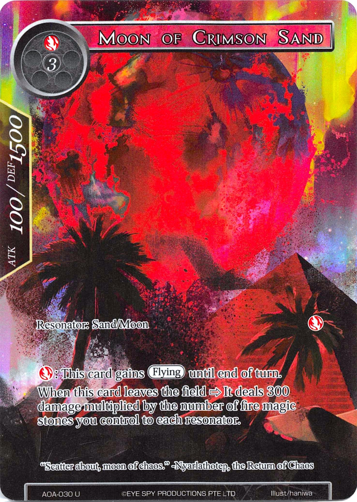 Image for Moon of Crimson Sand (Full Art) (Awakening of the Ancients) (AOA-030) - Force of Will