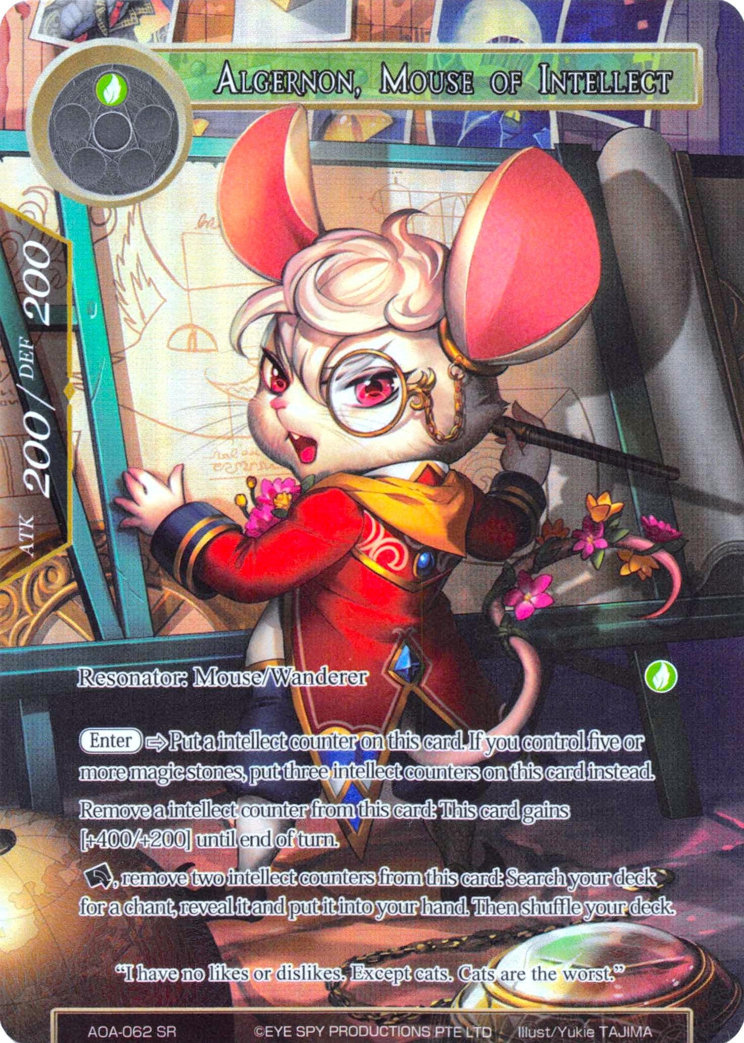 Image for Algernon, Mouse of Intellect (Full Art) (Awakening of the Ancients) (AOA-062) - Force of Will