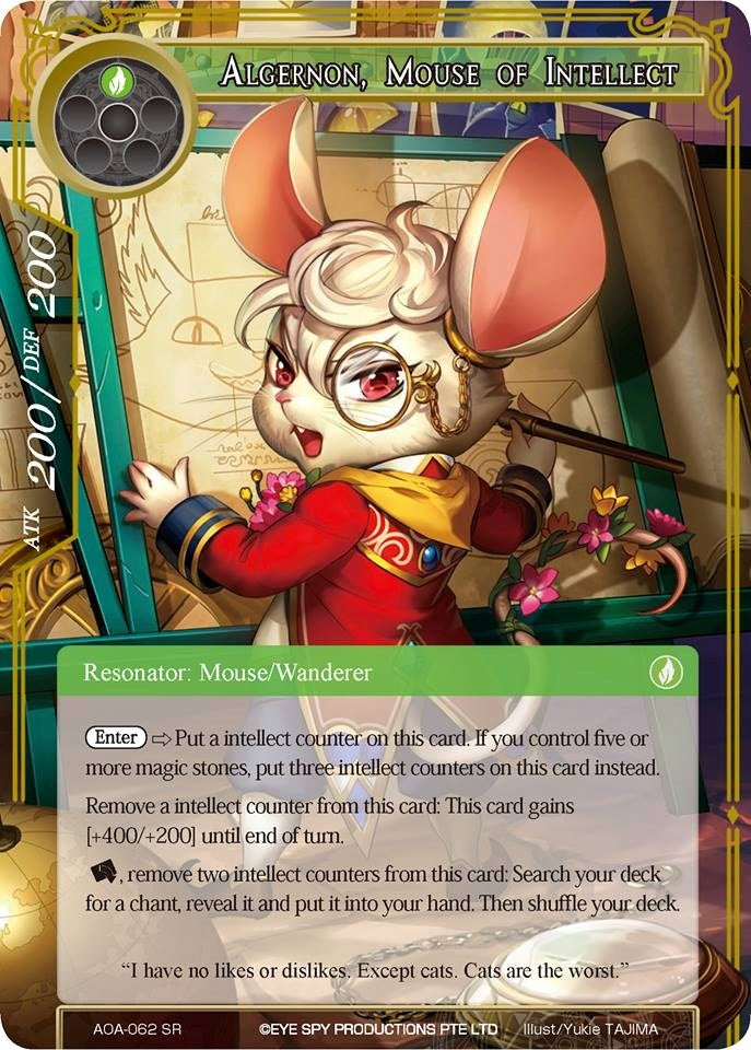 Image for Algernon, Mouse of Intellect (Awakening of the Ancients) (AOA-062) - Force of Will