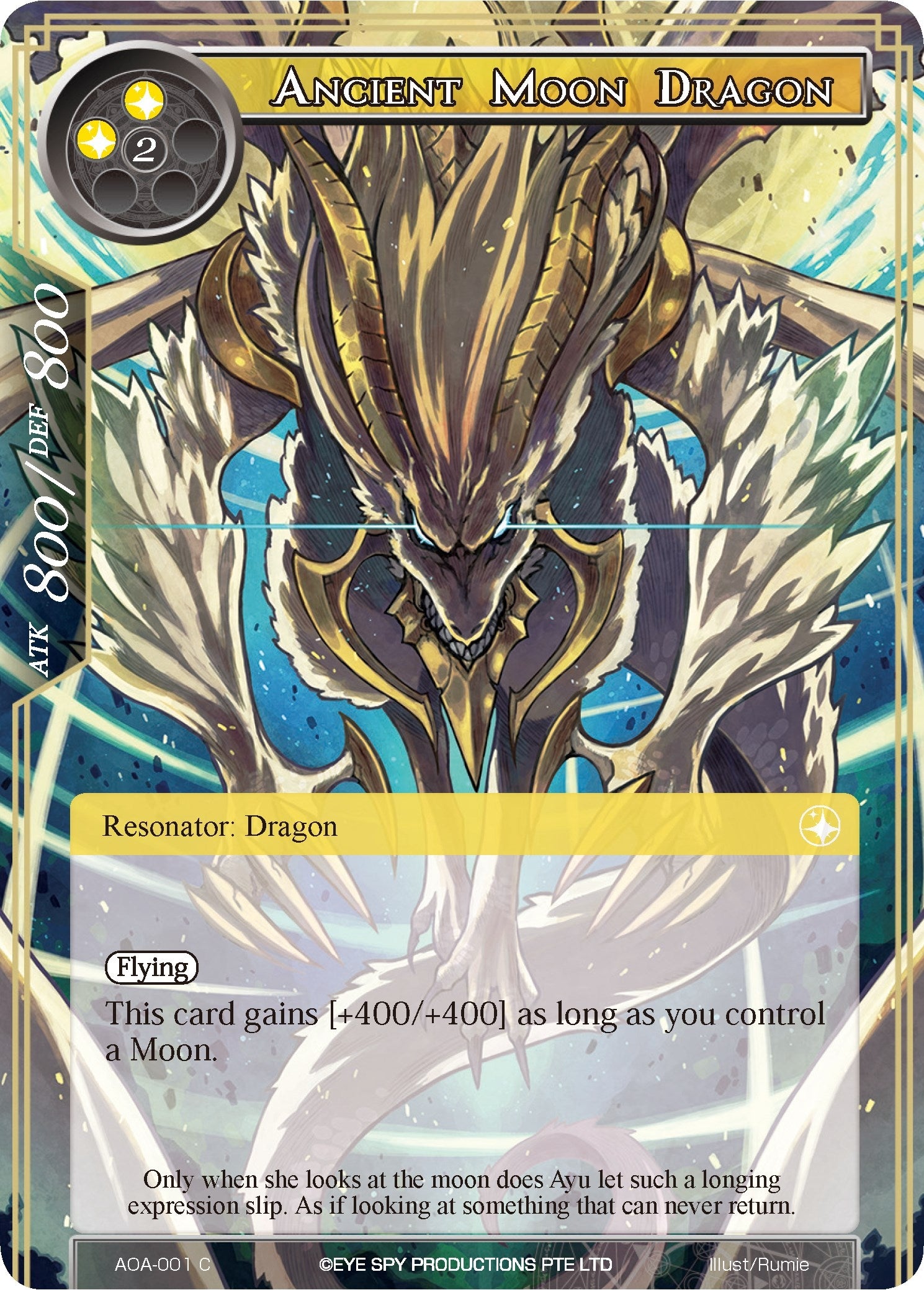 Image for Ancient Moon Dragon (Awakening of the Ancients) (AOA-001) - Force of Will