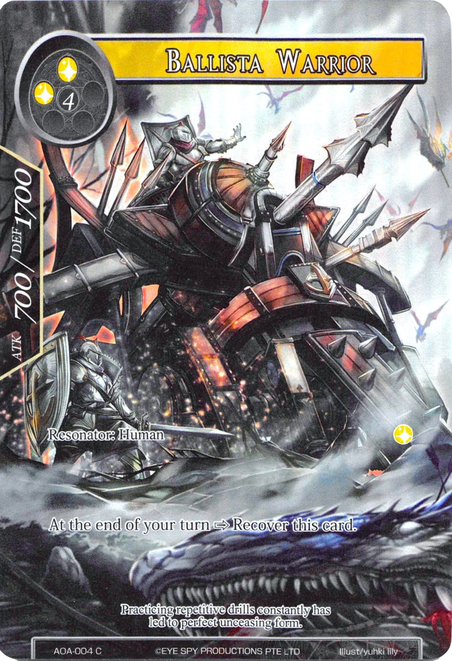 Image for Ballista Warrior (Full Art) (Awakening of the Ancients) (AOA-004) - Force of Will