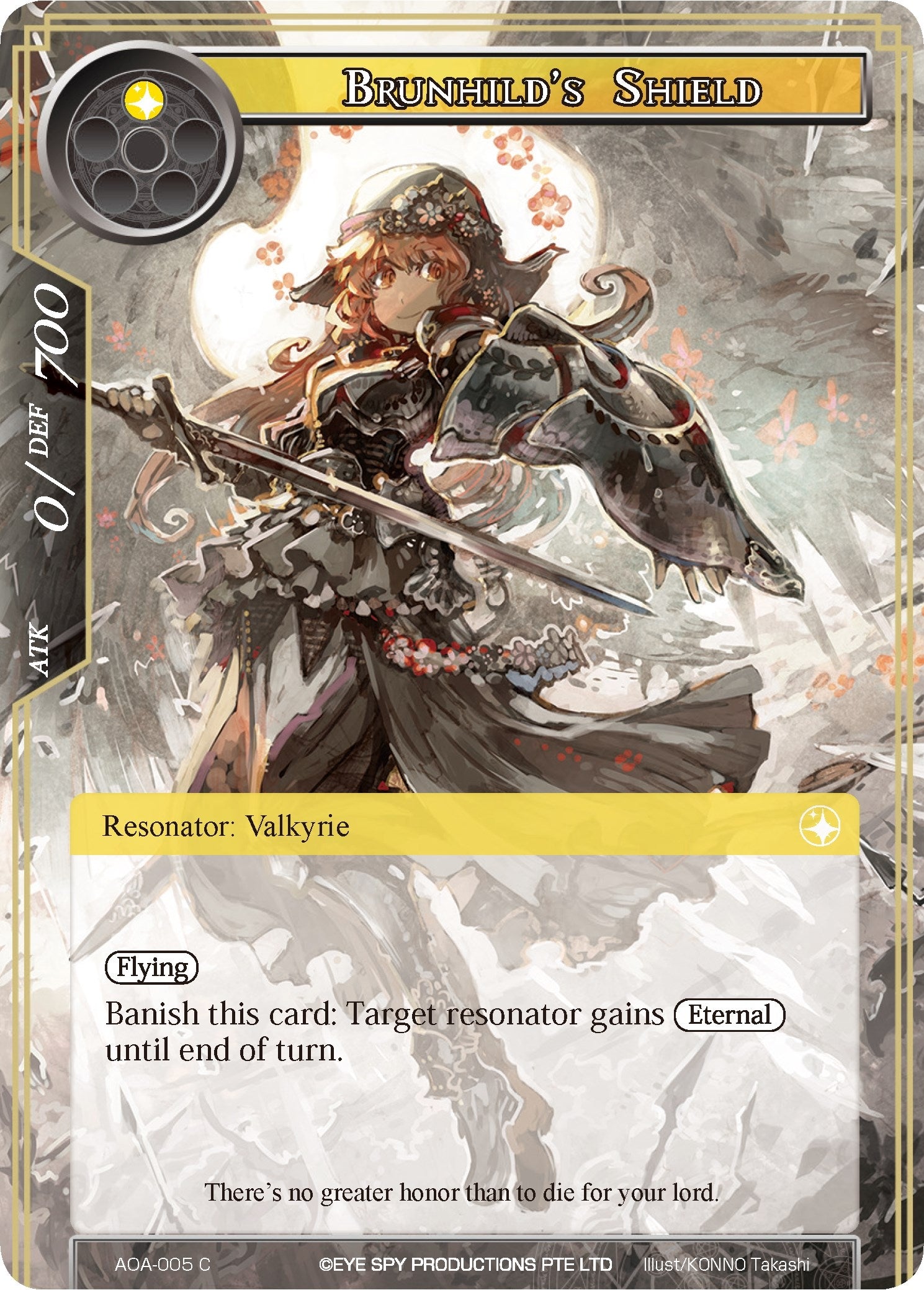 Image for Brunhild's Shield (Awakening of the Ancients) (AOA-005) - Force of Will