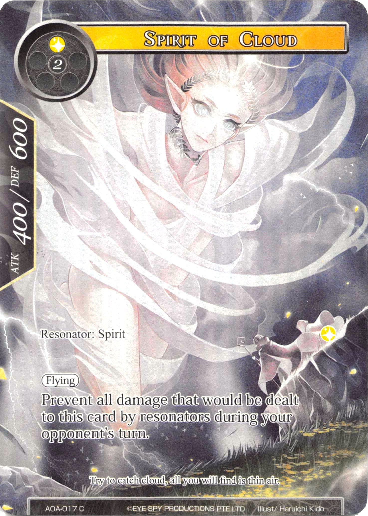 Image for Spirit of Cloud (Full Art) (Awakening of the Ancients) (AOA-017) - Force of Will