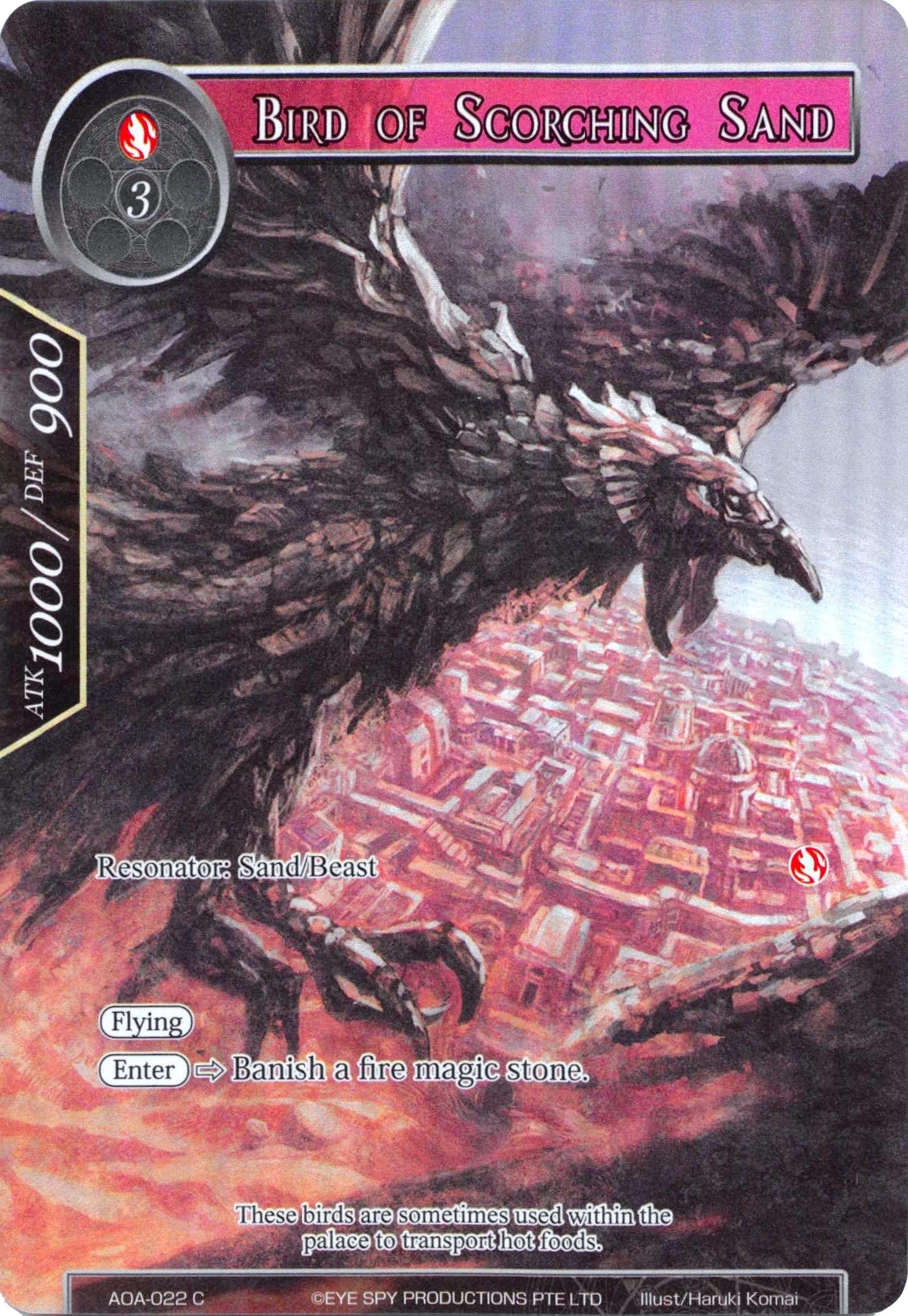 Image for Bird of Scorching Sand (Full Art) (Awakening of the Ancients) (AOA-022) - Force of Will