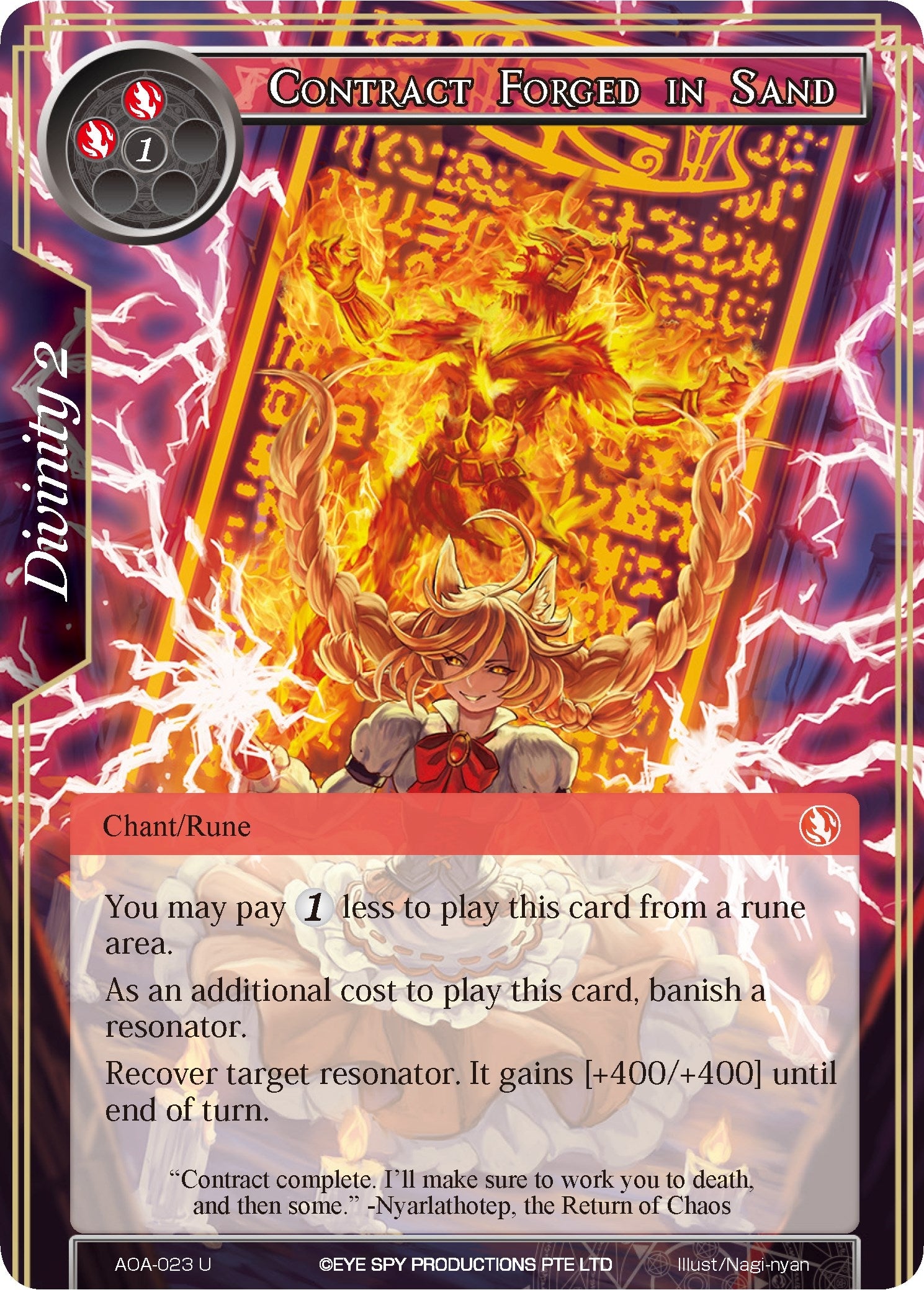 Image for Contract Forged in Sand (Awakening of the Ancients) (AOA-023) - Force of Will