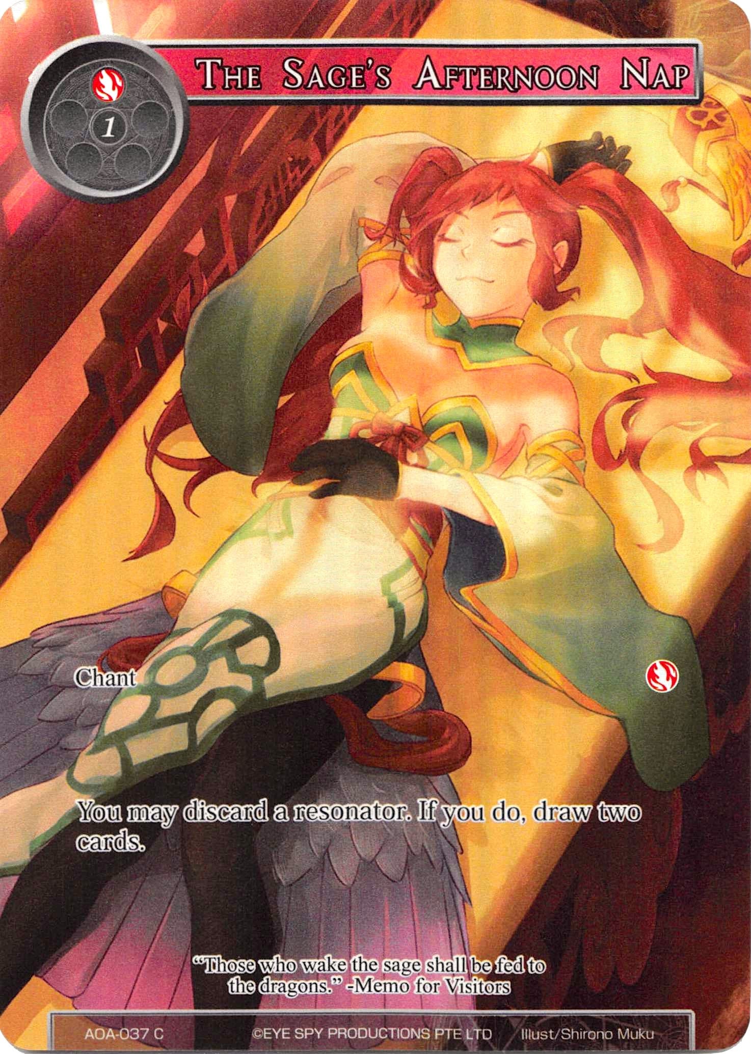 Image for The Sage's Afternoon Nap (Full Art) (Awakening of the Ancients) (AOA-037) - Force of Will