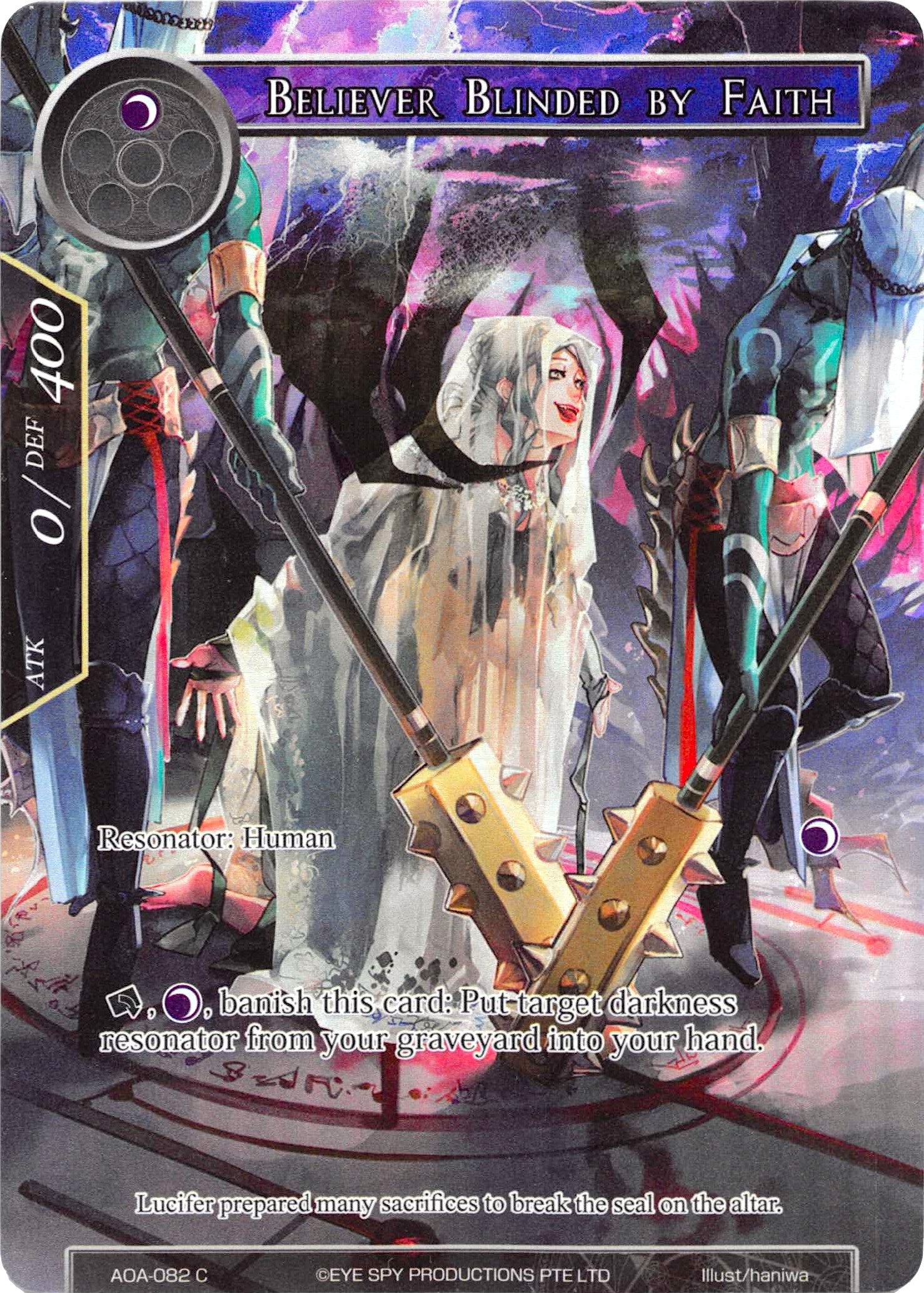 Image for Believer Blinded by Faith (Full Art) (Awakening of the Ancients) (AOA-082) - Force of Will