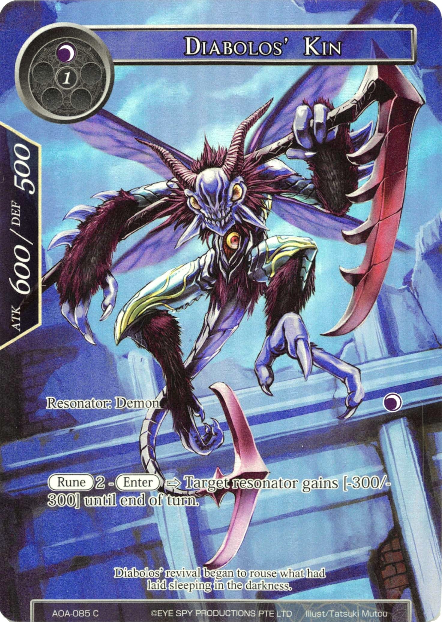 Image for Diabolos' Kin (Full Art) (Awakening of the Ancients) (AOA-085) - Force of Will