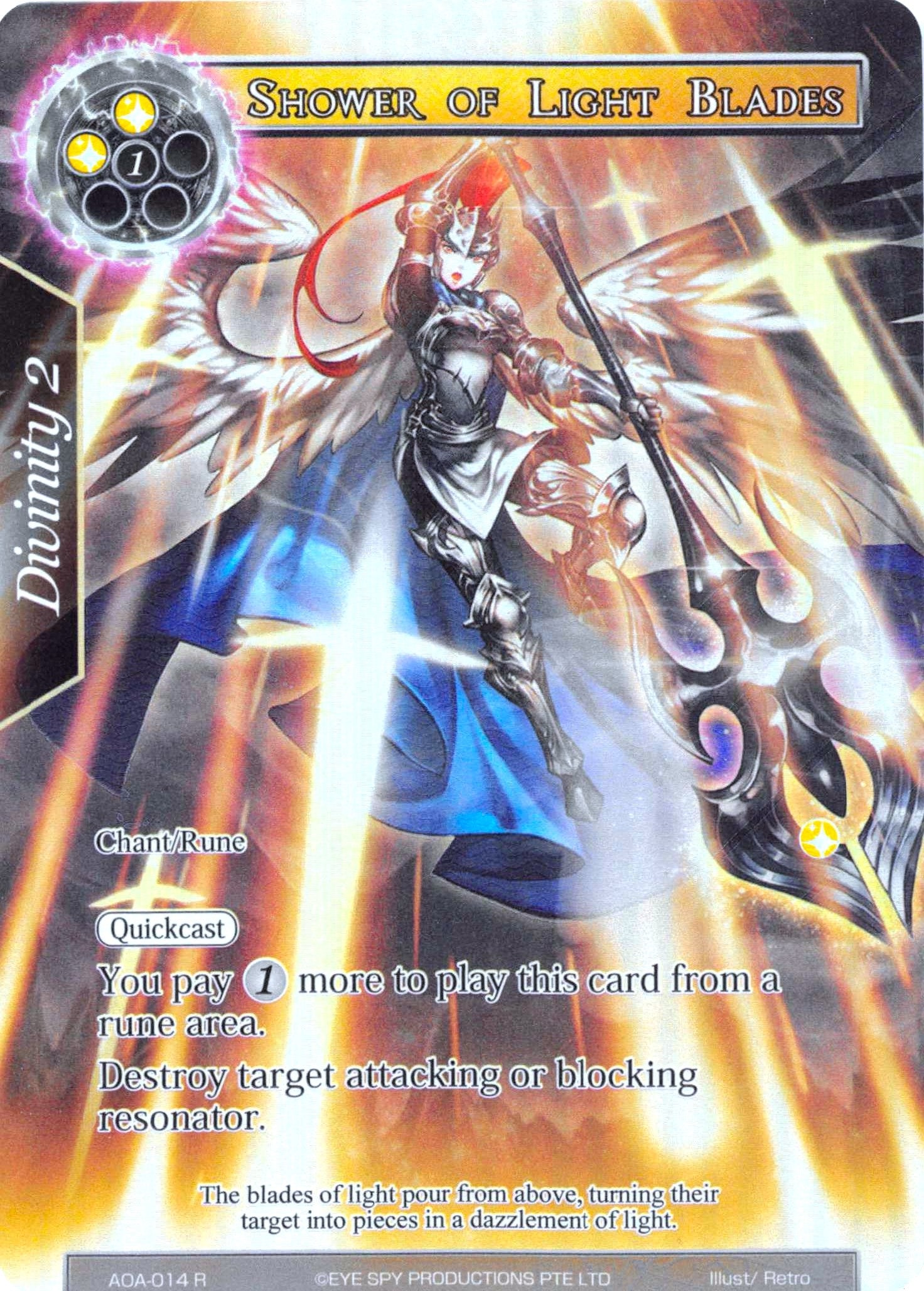 Image for Shower of Light Blades (Full Art) (Awakening of the Ancients) (AOA-014) - Force of Will