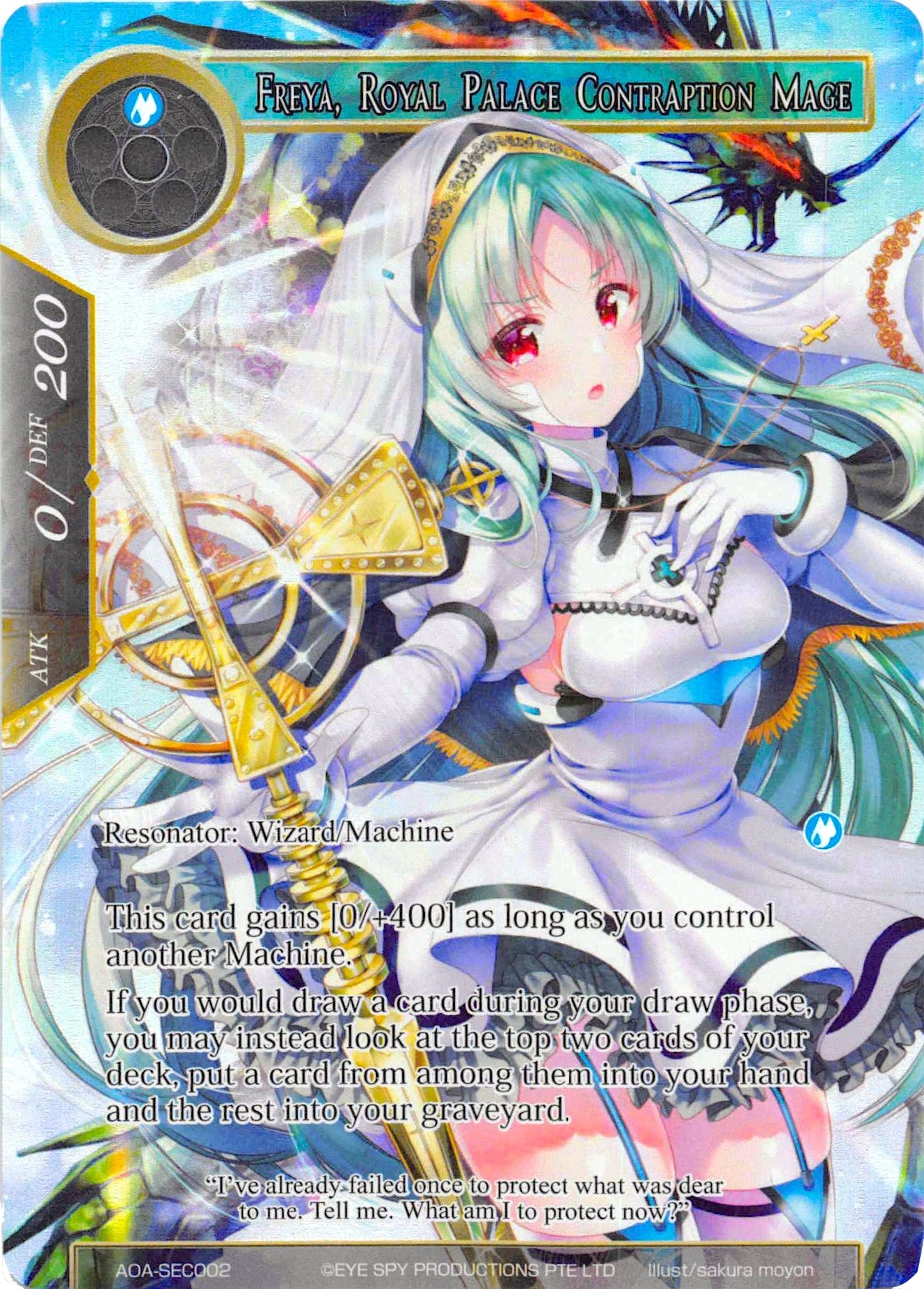 Image for Freya, Royal Palace Contraption Mage (Secret) (Awakening of the Ancients) (AOA-SEC002) - Force of Will