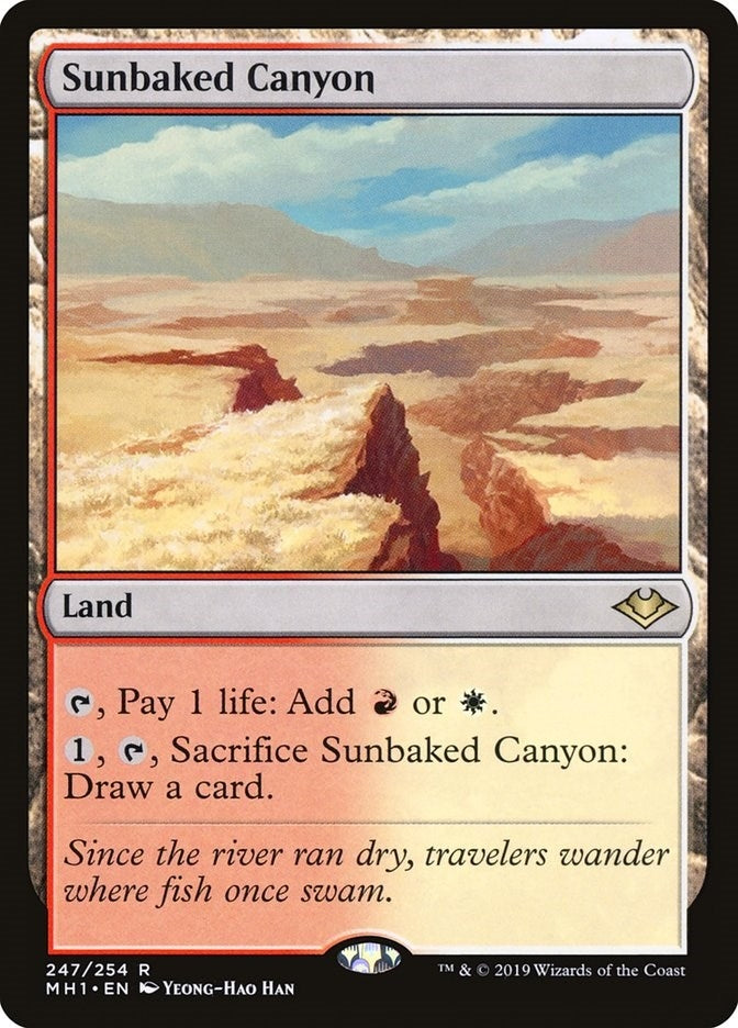 Image for Sunbaked Canyon (Modern Horizons) (247) - Magic: The Gathering