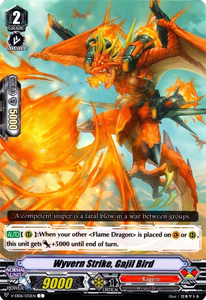 Image for Wyvern Strike, Gajil Bird (V-EB06: Light of Salvation, Logic of Destruction) (V-EB06/032EN) - Cardfight Vanguard