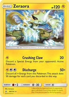 Image for Zeraora - 60/214 (SM Unbroken Bonds) (Cracked Ice Holo) (Deck Exclusives) (060/214) - Pokemon
