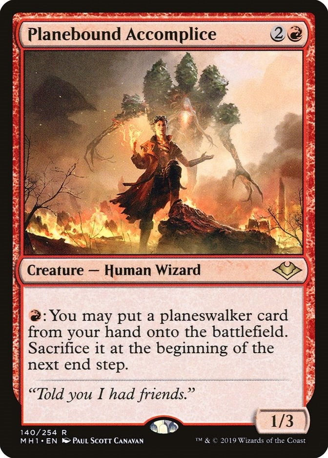 Image for Planebound Accomplice (Modern Horizons) (140) - Magic: The Gathering