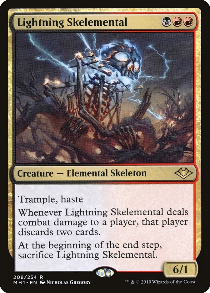 Image for Lightning Skelemental (Modern Horizons) (208) - Magic: The Gathering