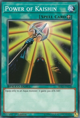 Image for Power of Kaishin (Speed Duel: Attack from the Deep) (SBAD-EN030) - YuGiOh