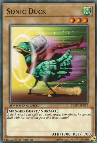 Image for Sonic Duck (Speed Duel: Attack from the Deep) (SBAD-EN036) - YuGiOh