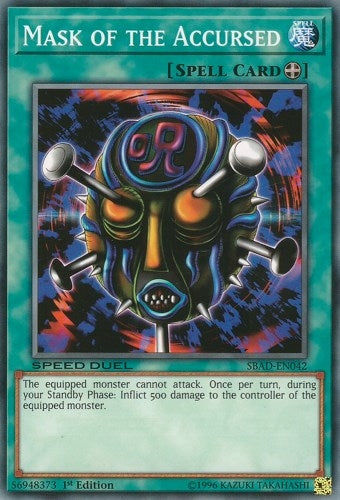 Image for Mask of the Accursed (Speed Duel: Attack from the Deep) (SBAD-EN042) - YuGiOh