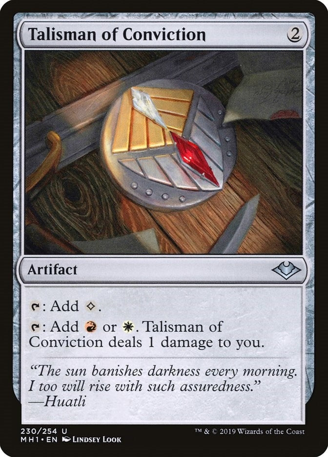 Image for Talisman of Conviction (Modern Horizons) (230) - Magic: The Gathering