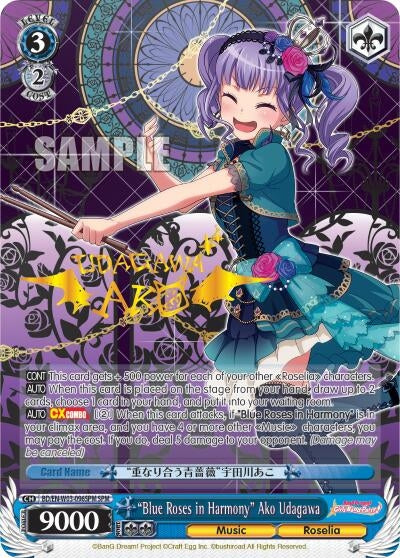 Image for "Blue Roses in Harmony" Ako Udagawa (SPM) (BanG Dream! Girls Band Party! MULTI LIVE) (BD/EN-W03-096SPM SPM) - Weiss Schwarz