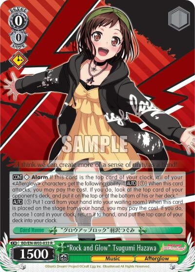 Image for "Rock and Glow" Tsugumi Hazawa (BanG Dream! Girls Band Party! MULTI LIVE) (BD/EN-W03-033 R) - Weiss Schwarz