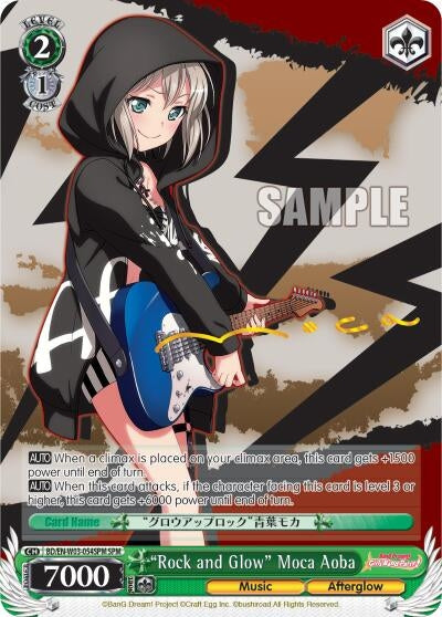 Image for "Rock and Glow" Moca Aoba (SPM) (BanG Dream! Girls Band Party! MULTI LIVE) (BD/EN-W03-054SPM SPM) - Weiss Schwarz