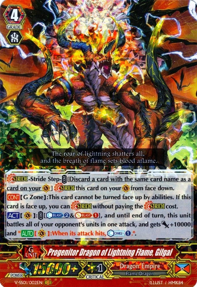 Image for Progenitor Dragon of Lightning Flame, Gilgal (V-SS01: Premium Collection 2019) (V-SS01/002EN) - Cardfight Vanguard