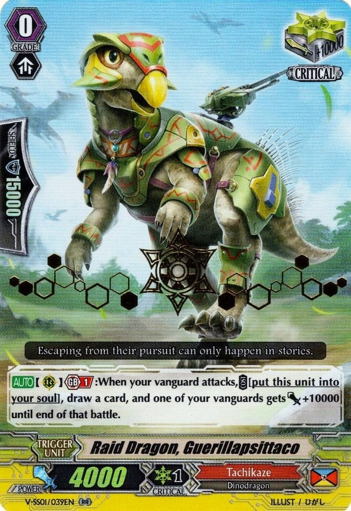 Image for Raid Dragon, Guerrillapsittaco (Hot Stamped) (V-SS01: Premium Collection 2019) (V-SS01/039EN) - Cardfight Vanguard