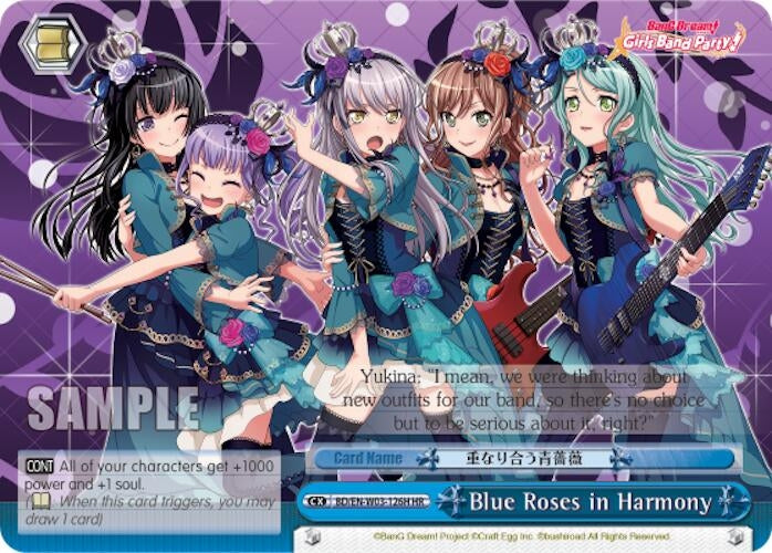 Image for Blue Roses in Harmony (HR) (BanG Dream! Girls Band Party! MULTI LIVE) (BD/EN-W03-126H HR) - Weiss Schwarz