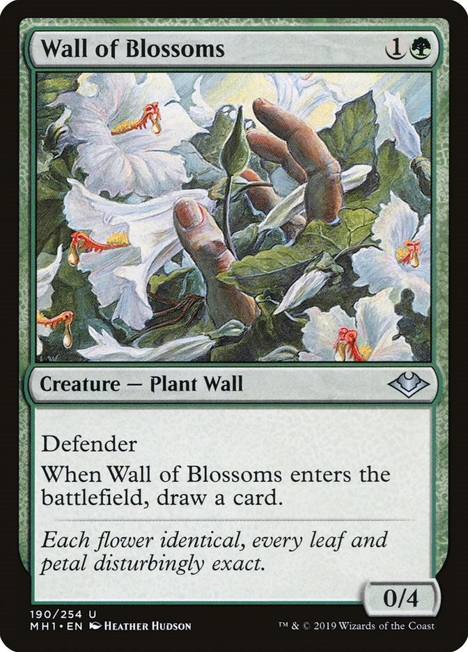Image for Wall of Blossoms (Modern Horizons) (190) - Magic: The Gathering