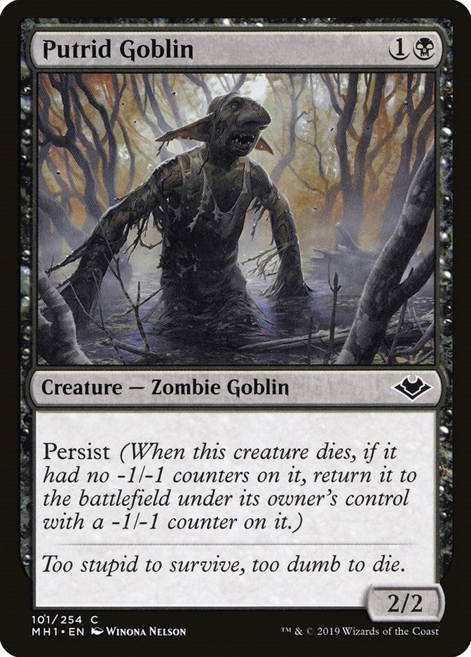 Image for Putrid Goblin (Modern Horizons) (101) - Magic: The Gathering