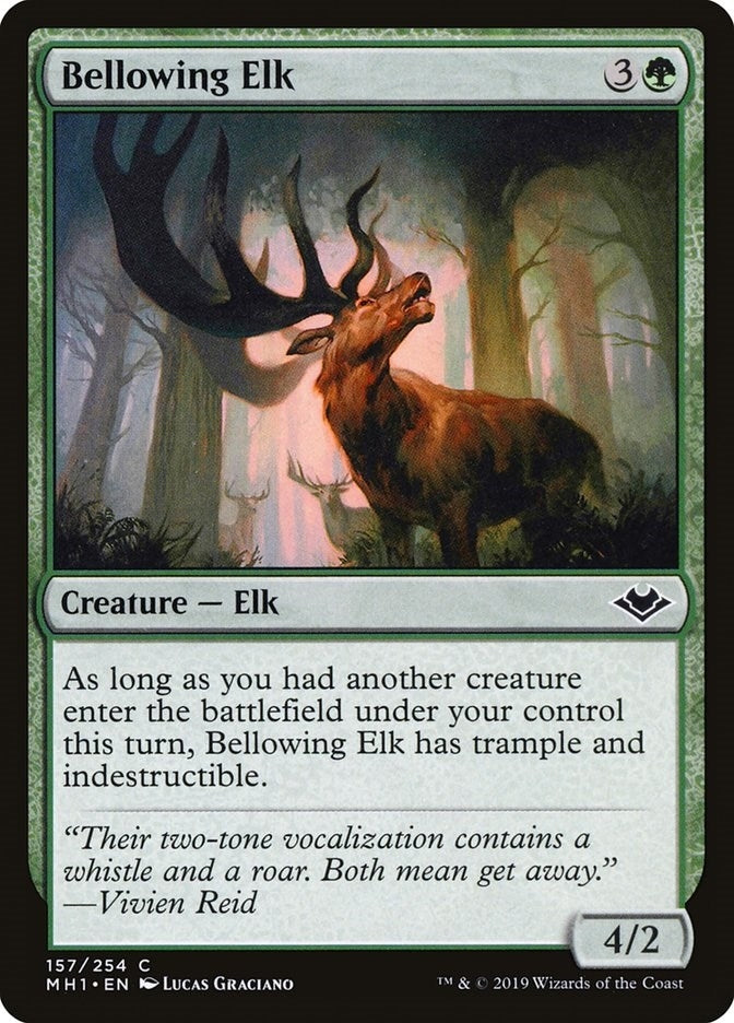 Image for Bellowing Elk (Modern Horizons) (157) - Magic: The Gathering