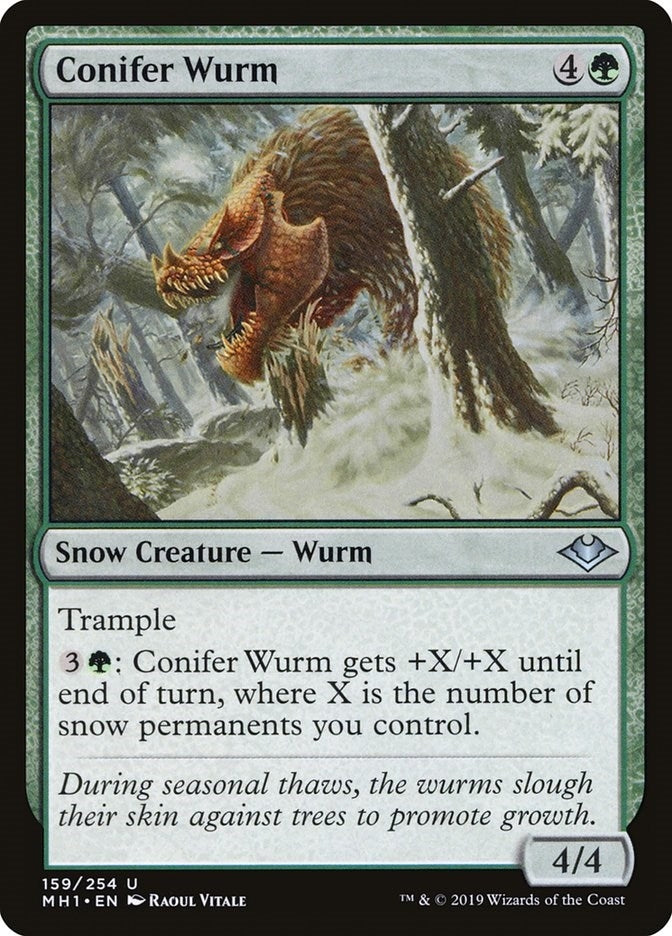 Image for Conifer Wurm (Modern Horizons) (159) - Magic: The Gathering