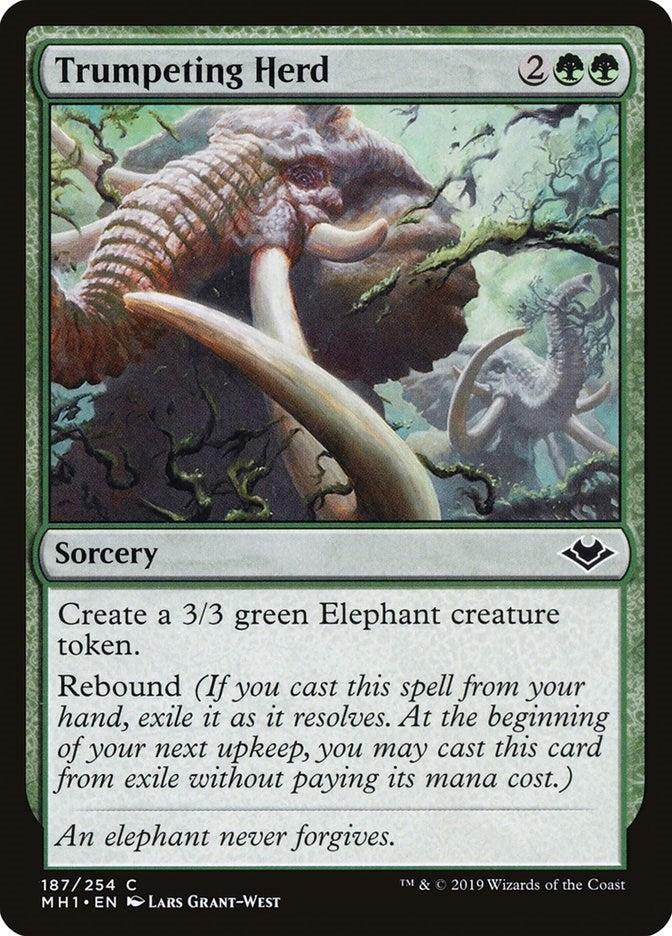 Image for Trumpeting Herd (Modern Horizons) (187) - Magic: The Gathering