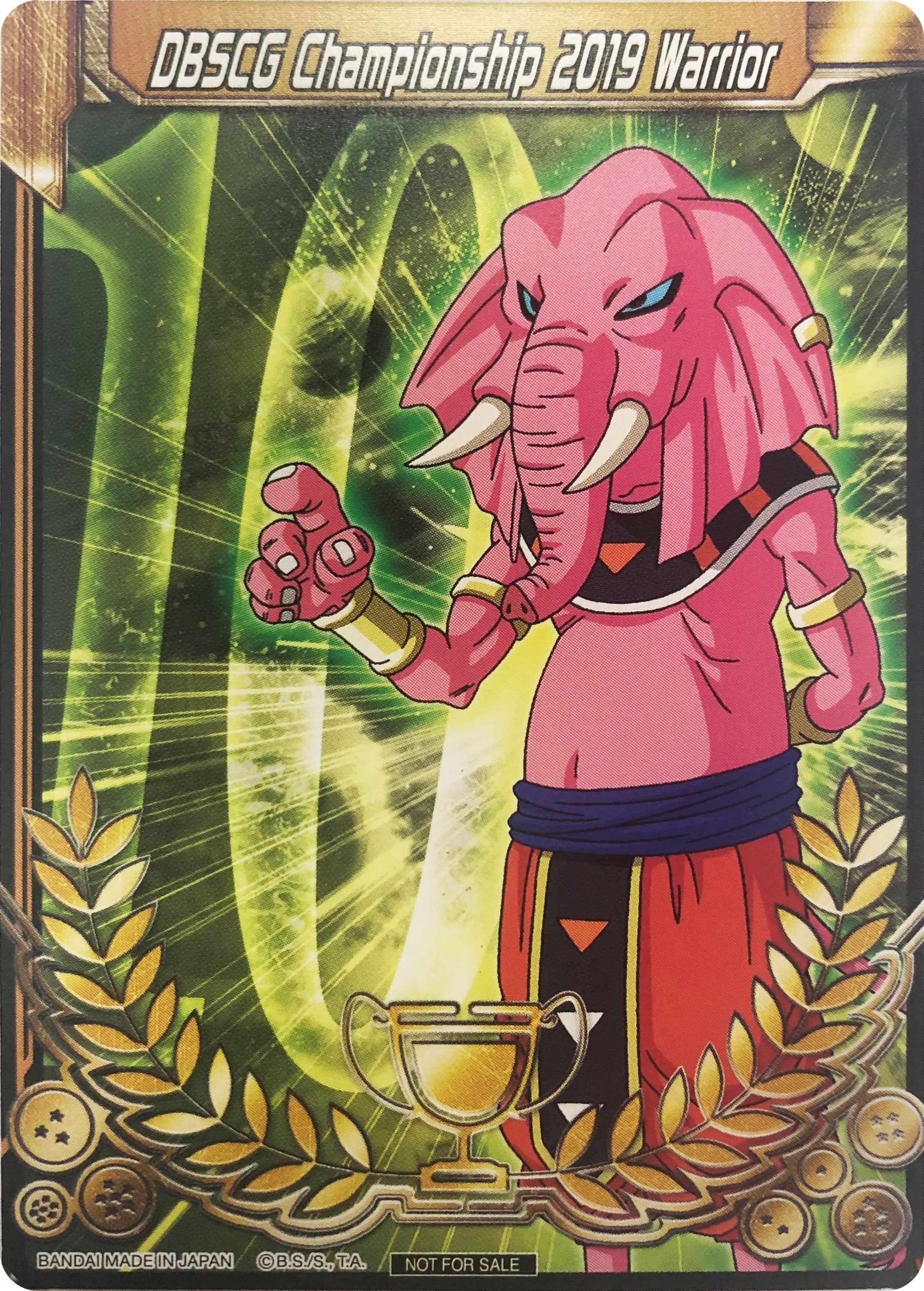 Image for DBSCG Championship 2019 Warrior (Merit Card) - Universe 10 "Rumush" (Tournament Promotion Cards) (10) - Dragon Ball Super: Masters