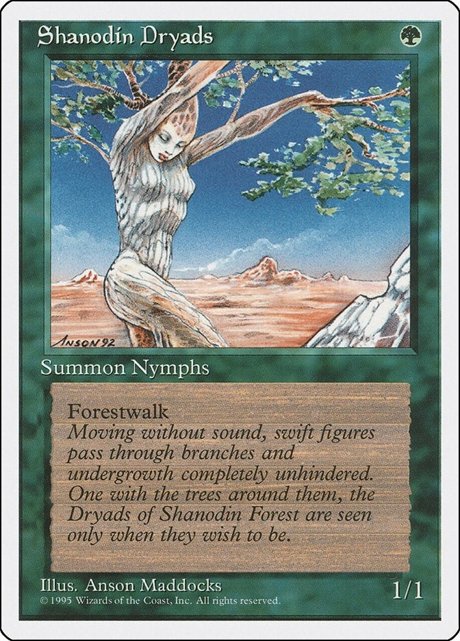 Image for Shanodin Dryads (Fourth Edition) - Magic: The Gathering