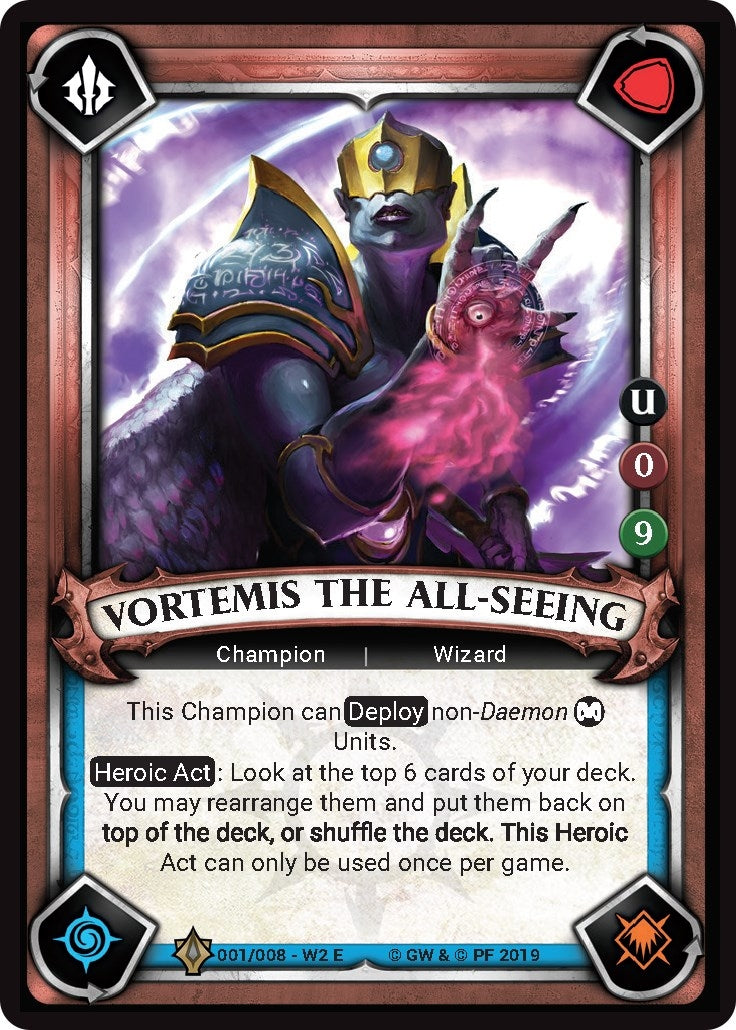 Vortemis the All Seeing Unclaimed (001) [WHAOSWB2] - Warhammer Age of Sigmar Champions TCG Single