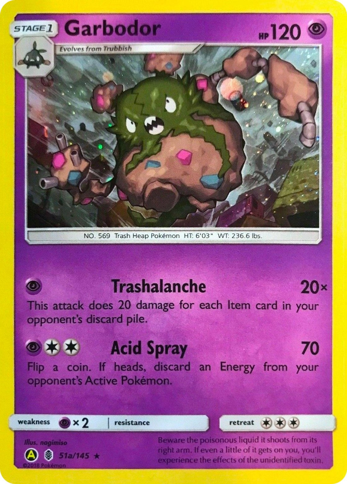 Image for Garbodor - 51a/145 (Cosmos Holo) (Alternate Art Promos) (051a/145) - Pokemon