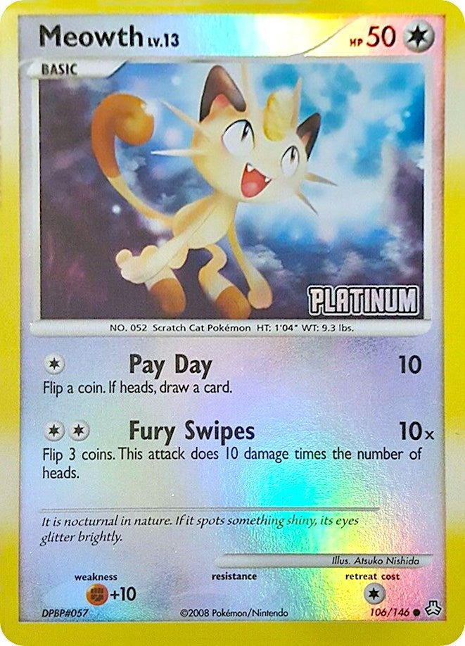 Image for Meowth - 106/146 [Platinum] (Burger King Promos) (106/146) - Pokemon