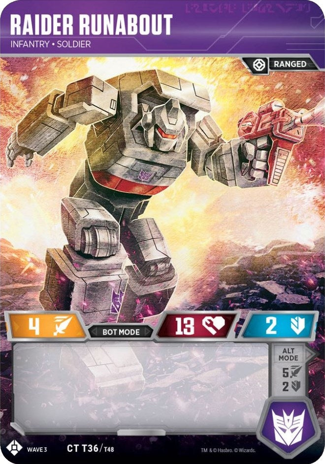 Image for Raider Runabout - Infantry Soldier (War for Cybertron: Siege I) (T36) - Transformers TCG