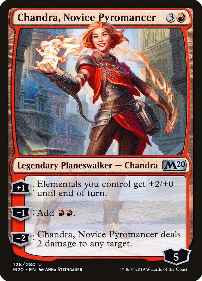 Image for Chandra, Novice Pyromancer (Core Set 2020) (128) - Magic: The Gathering