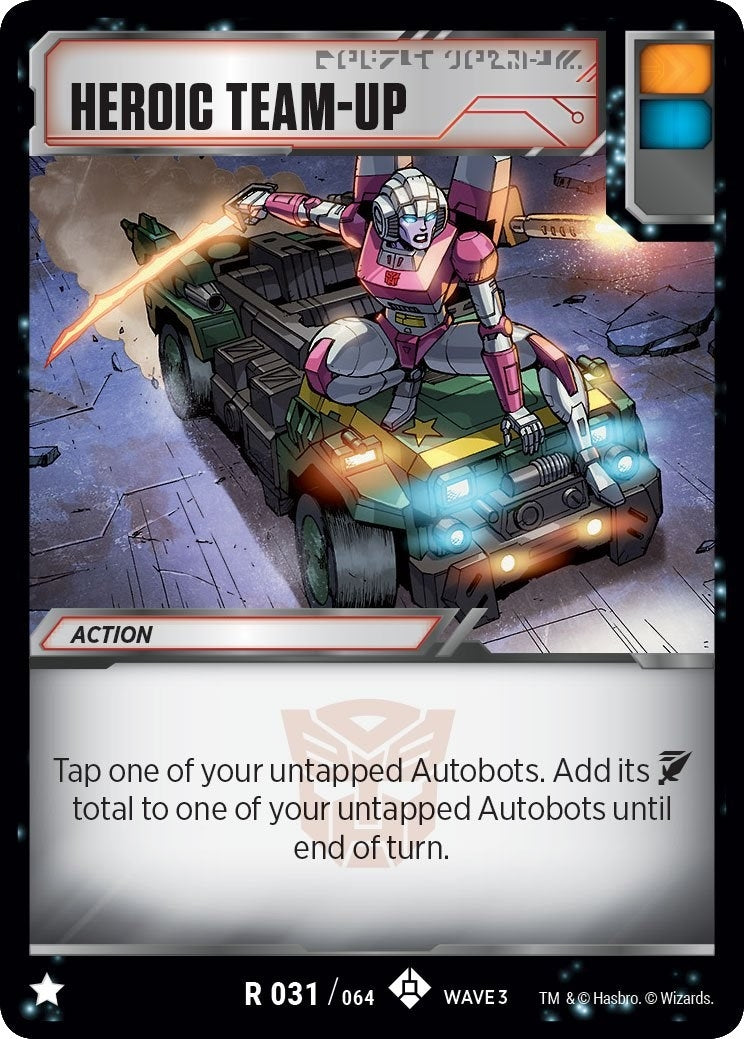 Image for Heroic Team-Up (War for Cybertron: Siege I) (31) - Transformers TCG