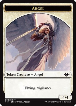 Image for Angel // Soldier Double-Sided Token (Modern Horizons) (2 // 4) - Magic: The Gathering