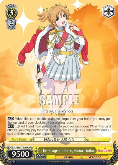 Image for The Stage of Fate, Nana Daiba (RRR) (Revue Starlight) (RSL/S56-TE06R RRR) - Weiss Schwarz