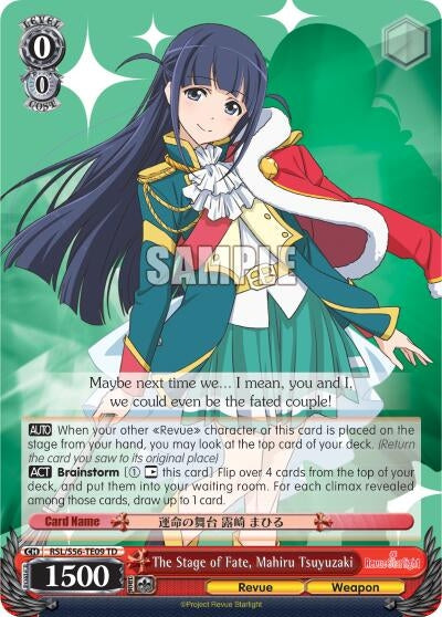 Image for The Stage of Fate, Mahiru Tsuyuzaki (Revue Starlight) (RSL/S56-TE09 TD) - Weiss Schwarz