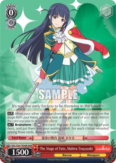 Image for The Stage of Fate, Mahiru Tsuyuzaki (RRR) (Revue Starlight) (RSL/S56-TE09R RRR) - Weiss Schwarz