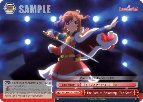 Image for The Path to Becoming "Top Star" (SR) (Revue Starlight) (RSL/S56-TE15S SR) - Weiss Schwarz